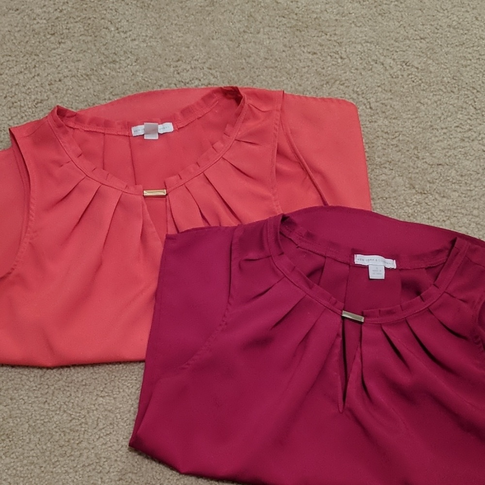 2 NY and Company dressy tanks